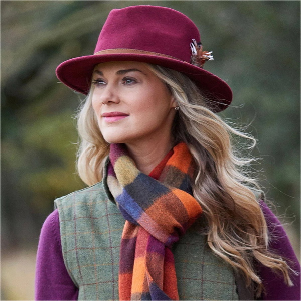 Alan Paine Womens Richmond Felt Hat APFELTHAT - Wine